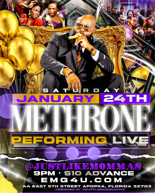 Methrone performing live @Just Like Momma’s in Apopka • 1/24/26