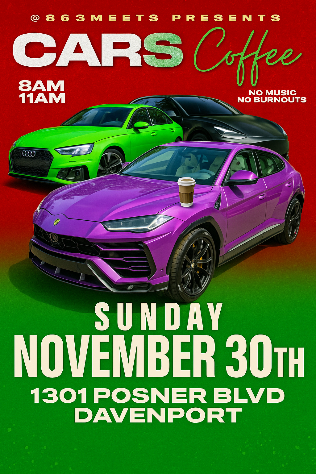 Cars & Coffee in Davenport